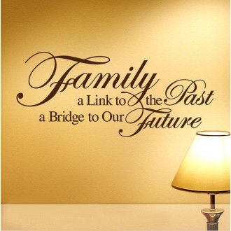 Family is A Link and Bridge Wall Quote Decal